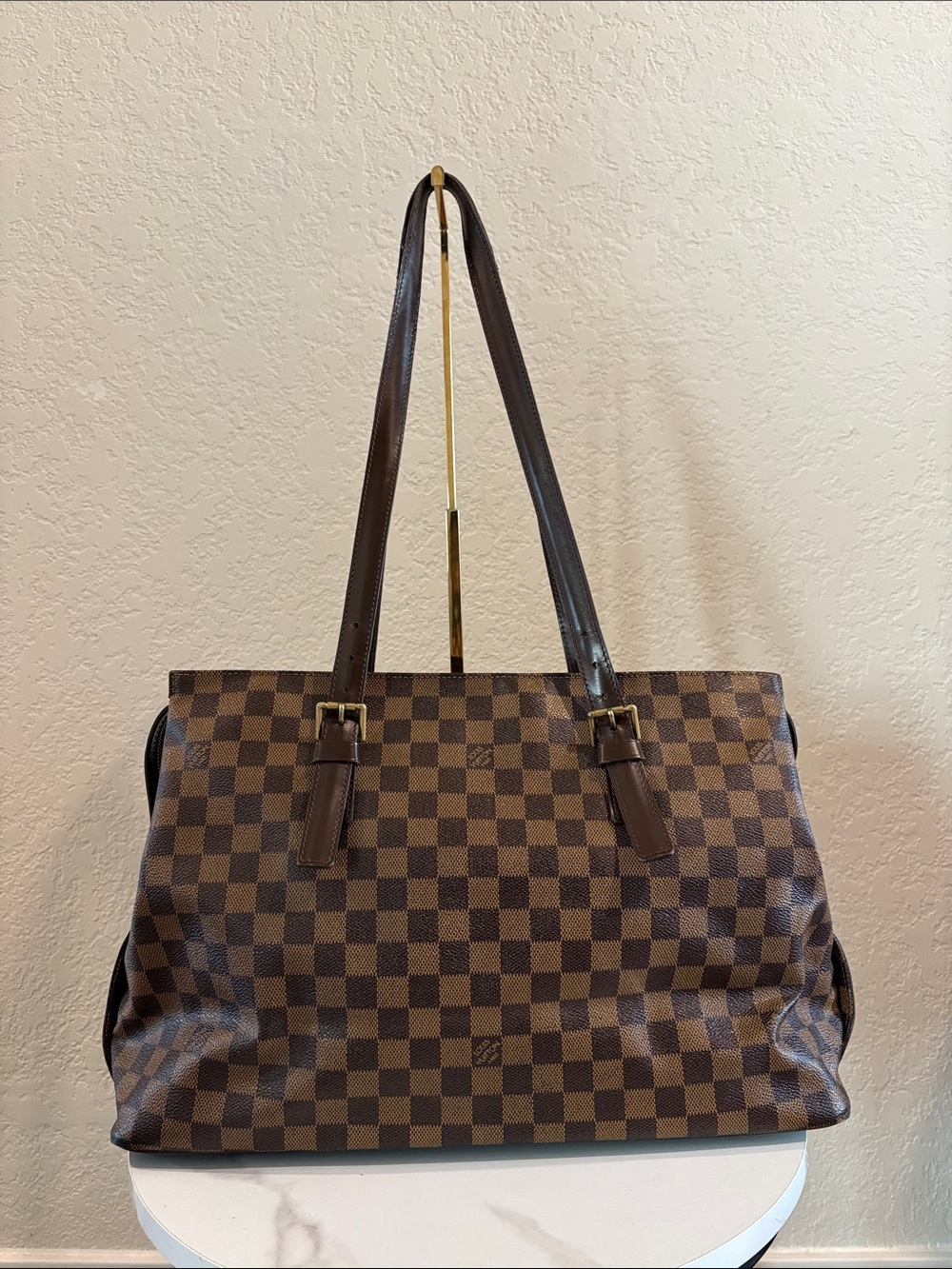 Louis Vuitton Chelsea Brown Damier Tote Bag Women